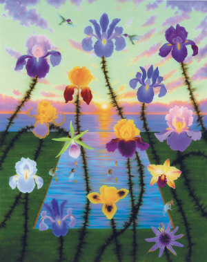 Orchids and Irises Over Oracles
