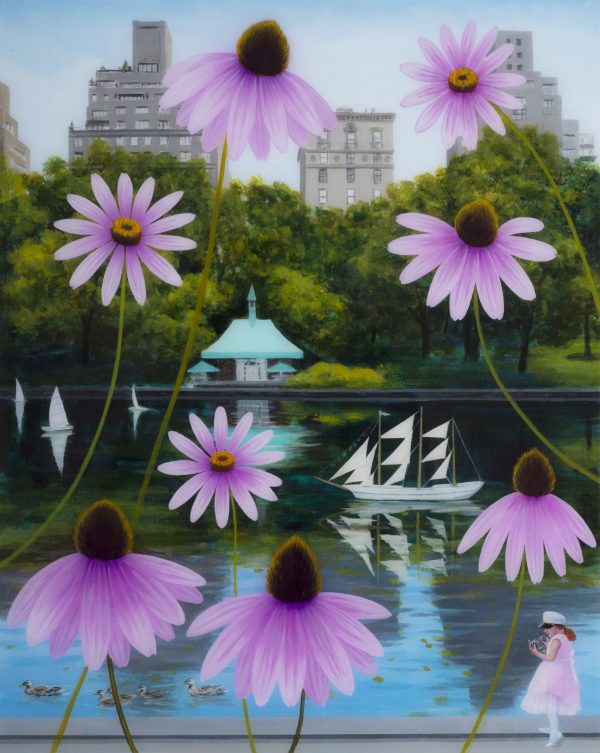 Blossoms Over Boat Pond