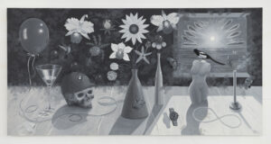 Still Life With Martini and Magpie