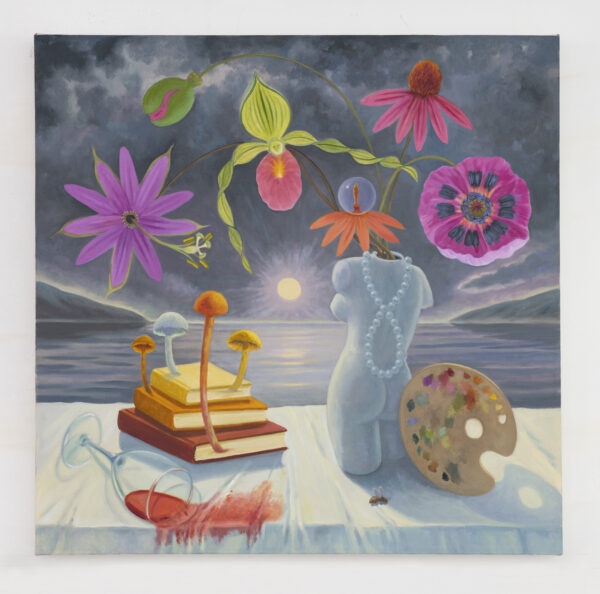 Still Life with Pinot, Palette and Pearls
